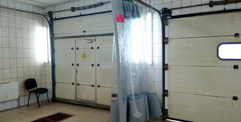 Шторы для автомойки из ПВХ ткани